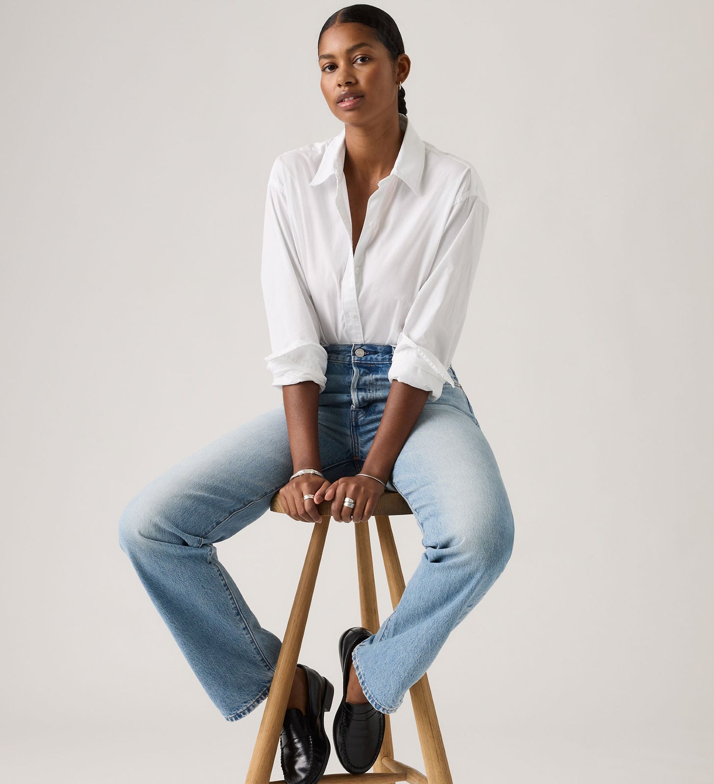 Main 4 - Levi's® Women's Cropped Harlie Shirt - 003P20007