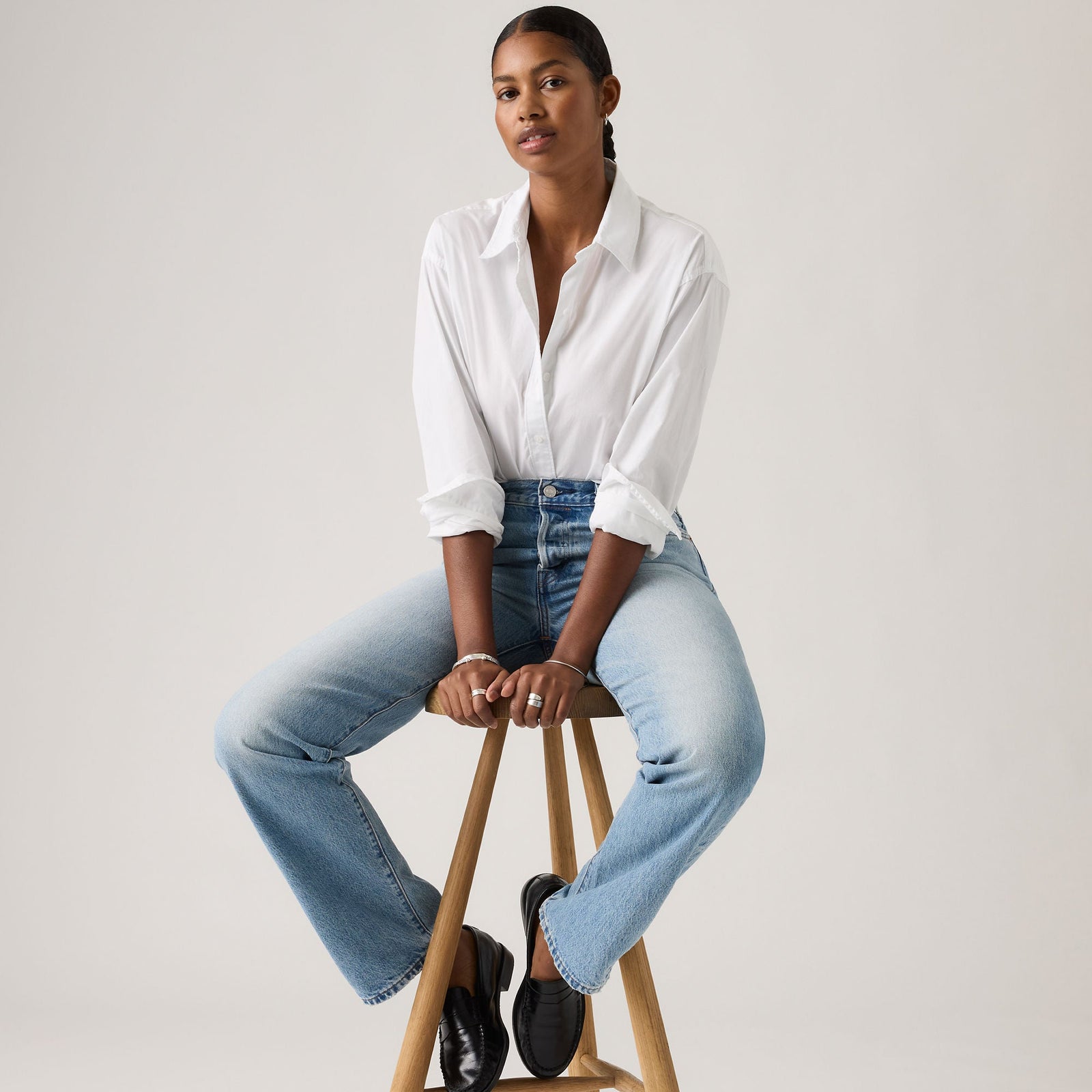 Main 4 - Levi's® Women's Cropped Harlie Shirt - 003P20007