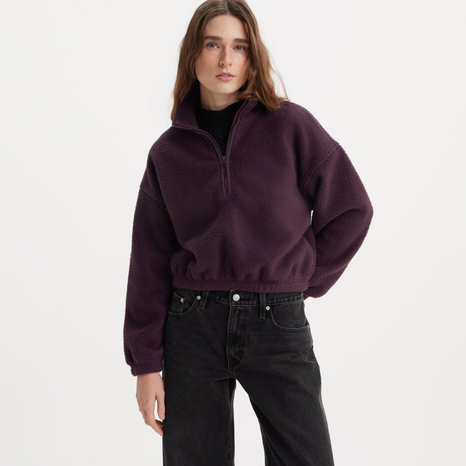 Main 1 - Levi's® Women's Delta Quarter-Zip Sweater SCL - 