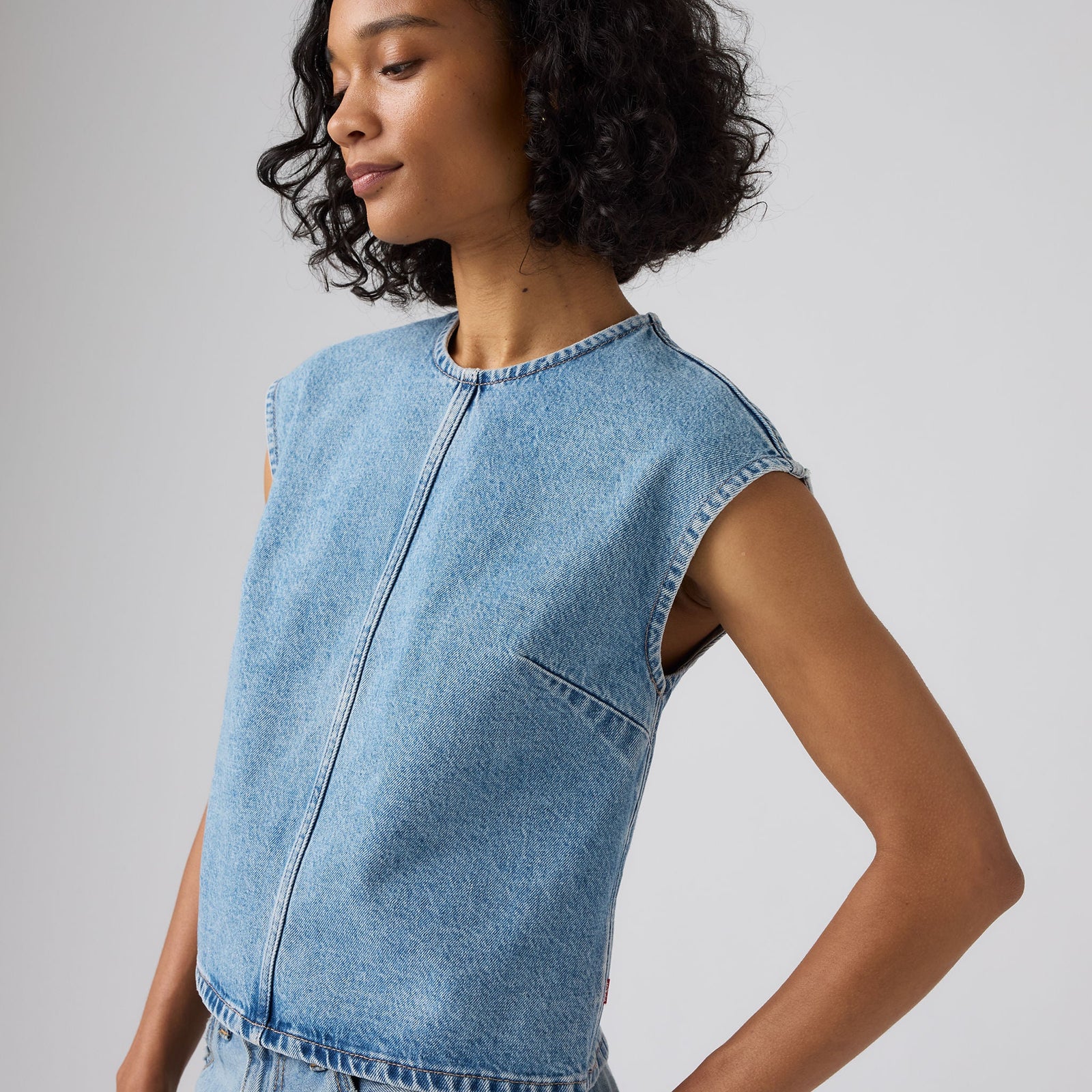 Main 4 - Levi's® Women's Denim Tee - 008AG0000