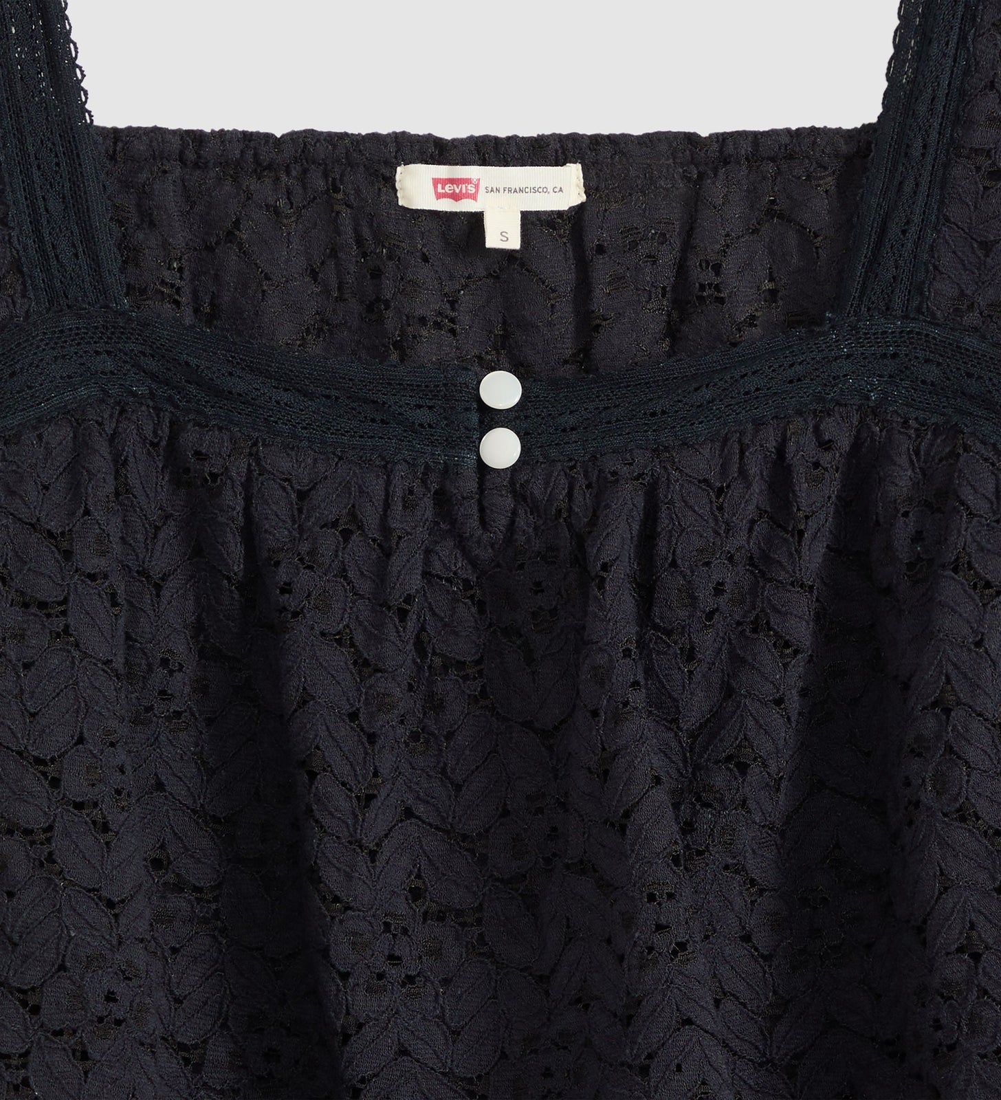 Main 6 - Levi's® Women's Dom Short-Sleeve Lace Blouse - 007XH0006