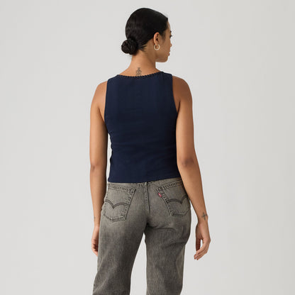 Thumbnail 2 - Levi's® Women's Dry Goods Pointelle Lace Tank - 0086L0002