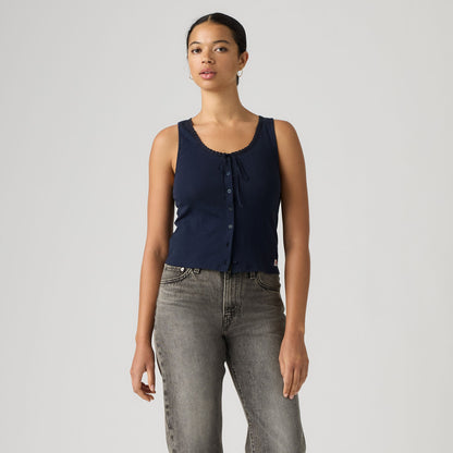 Thumbnail 3 - Levi's® Women's Dry Goods Pointelle Lace Tank - 0086L0002
