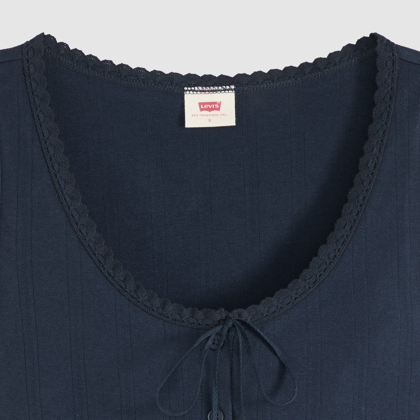 Main 6 - Levi's® Women's Dry Goods Pointelle Lace Tank - 0086L0002