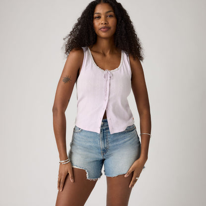Thumbnail 1 - Levi's® Women's Dry Goods Pointelle Lace Tank - 0086L0007