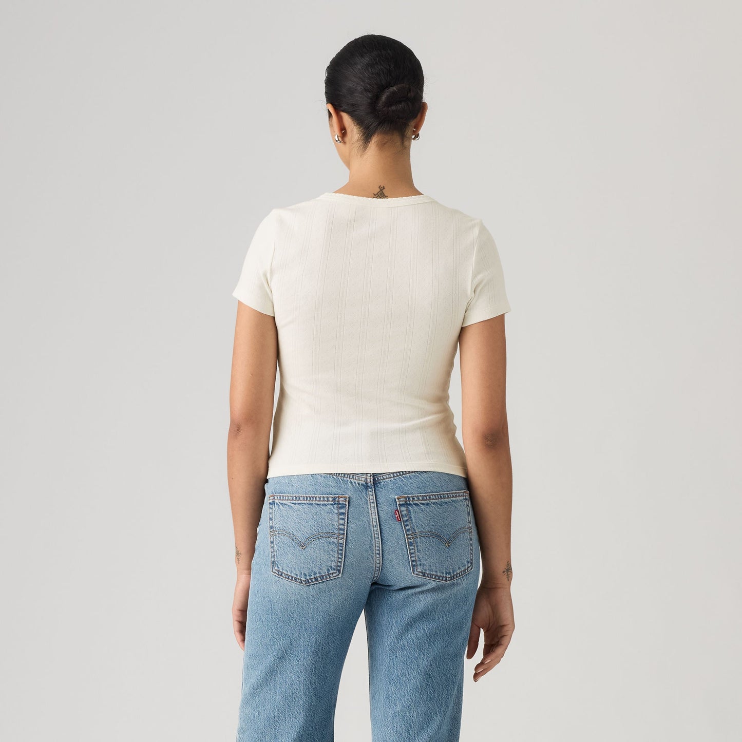 Levi's® Women's Dry Goods Pointelle Short-Sleeve Henley