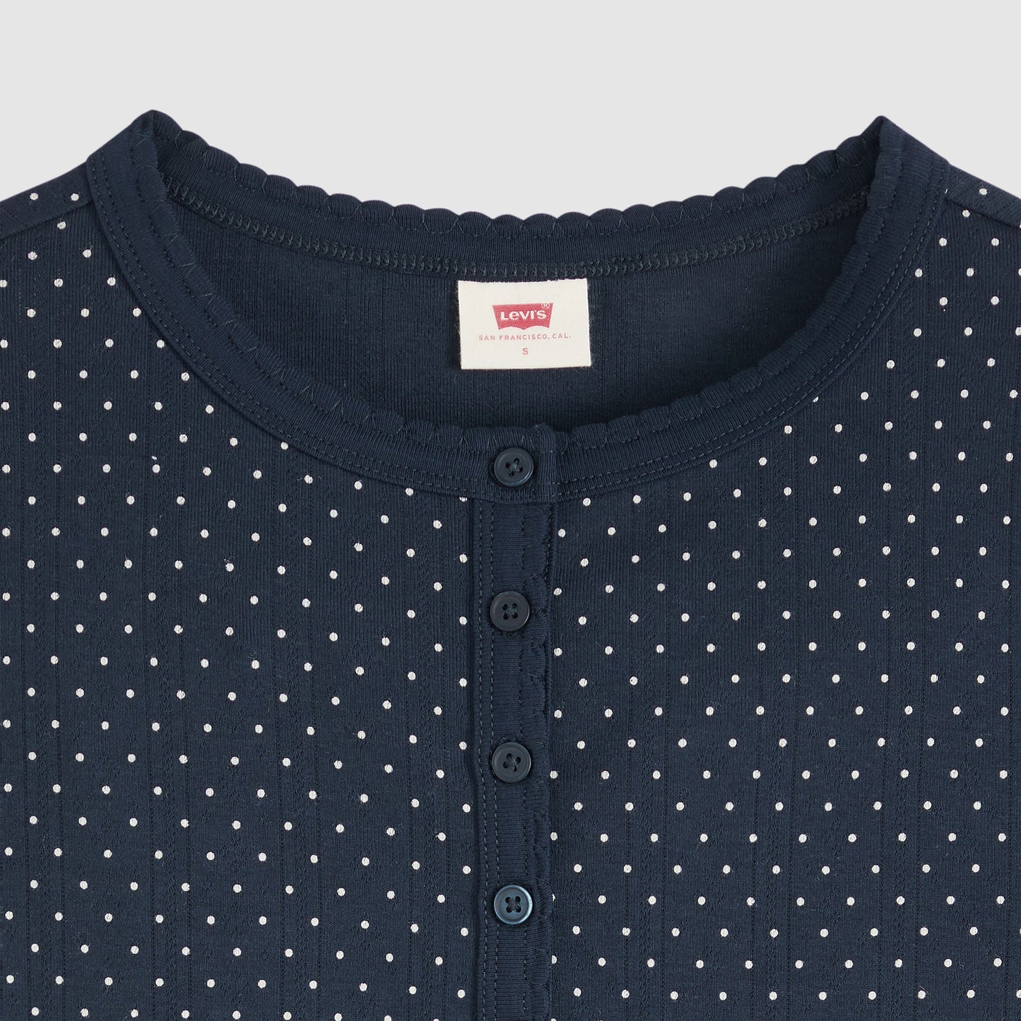 Levi's® Women's Dry Goods Pointelle Short-Sleeve Henley
