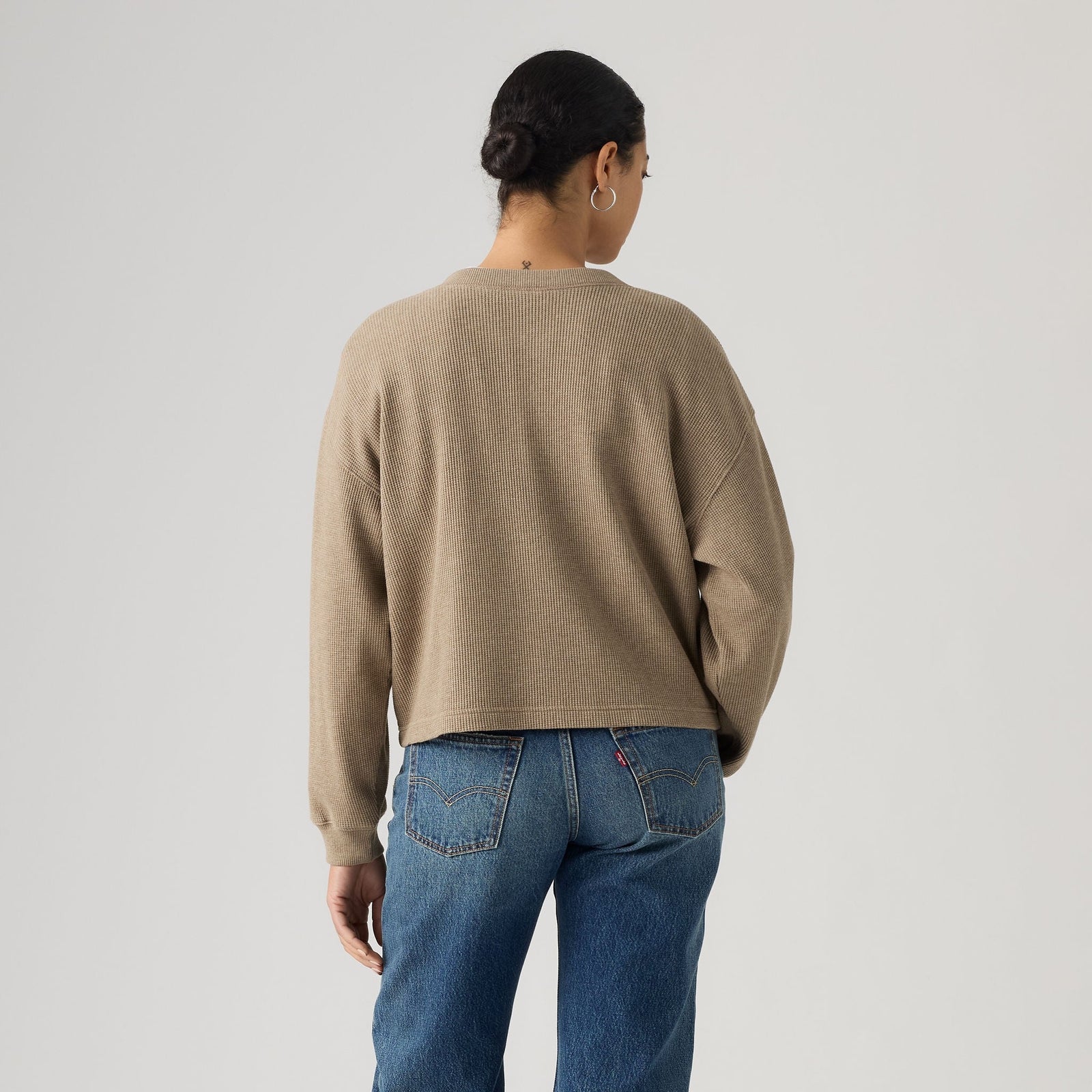 Main 2 - Levi's® Women's Dry Goods Relaxed Long-Sleeve Henley - 0087F0005