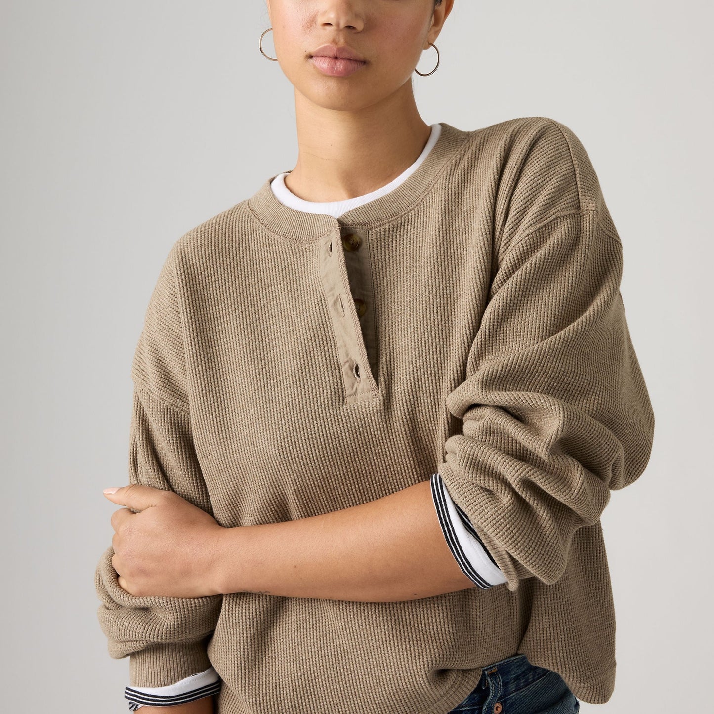 Levi's® Women's Dry Goods Relaxed Long-Sleeve Henley