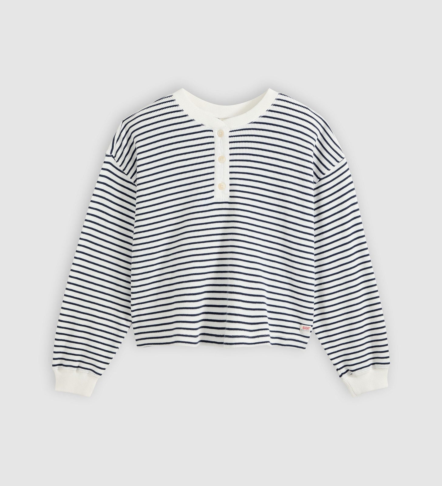 Main 5 - Levi's® Women's Dry Goods Relaxed Long-Sleeve Henley - 0087F0009