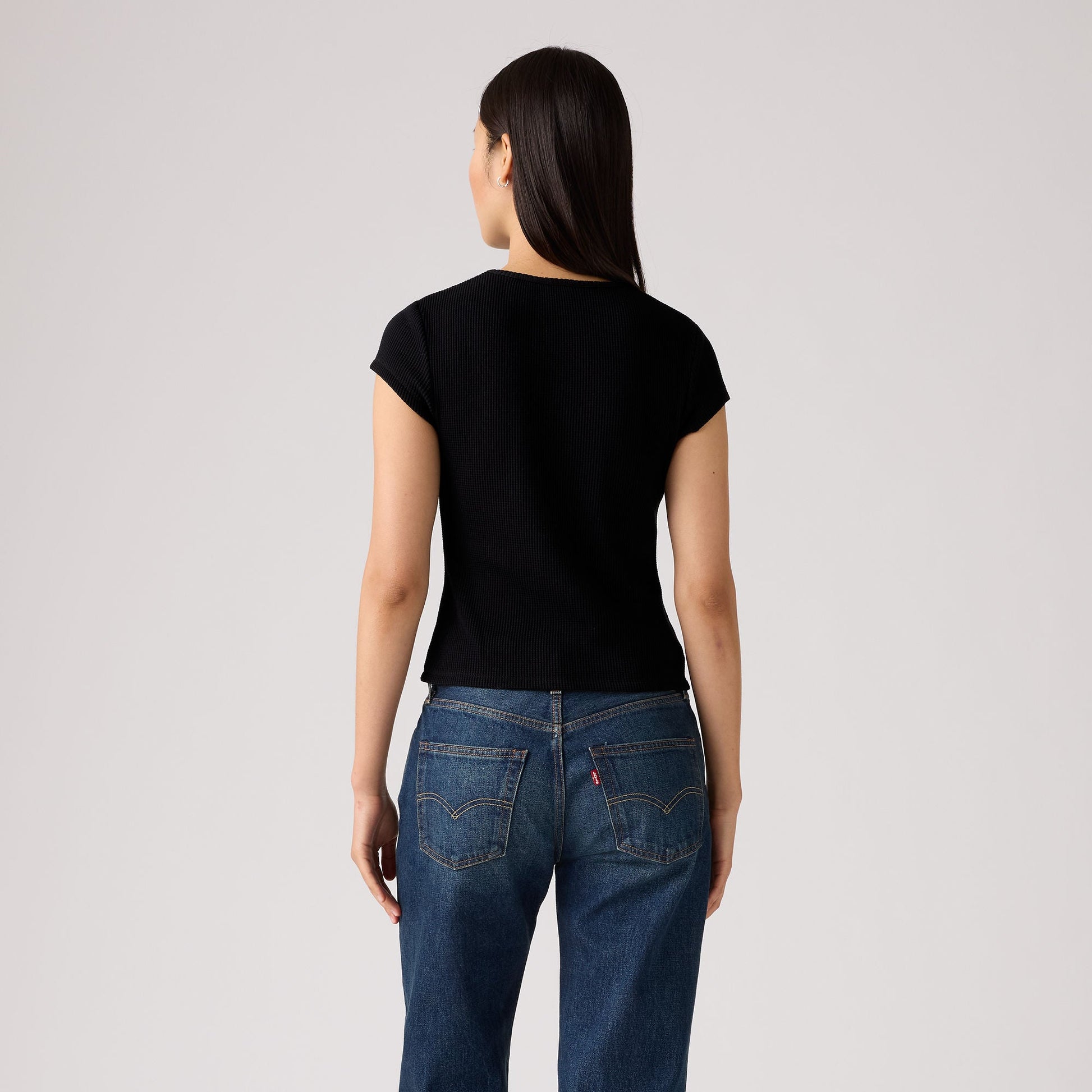 Levi's® Women's Dry Goods Waffle Cap-Sleeve Tee