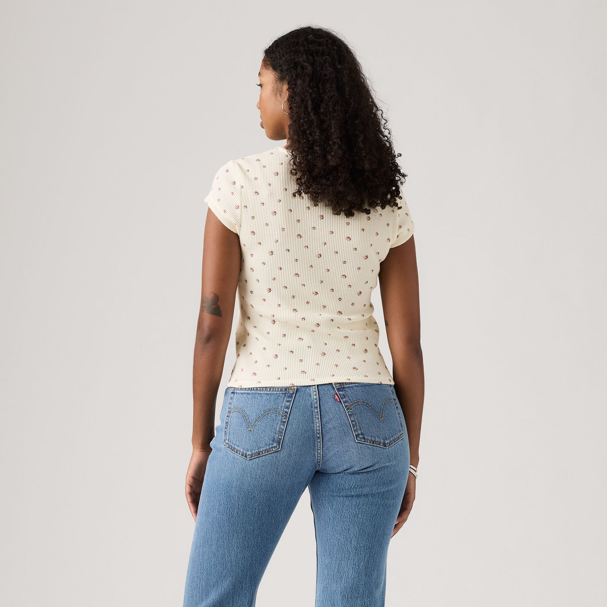 Levi's® Women's Dry Goods Waffle Cap-Sleeve Tee