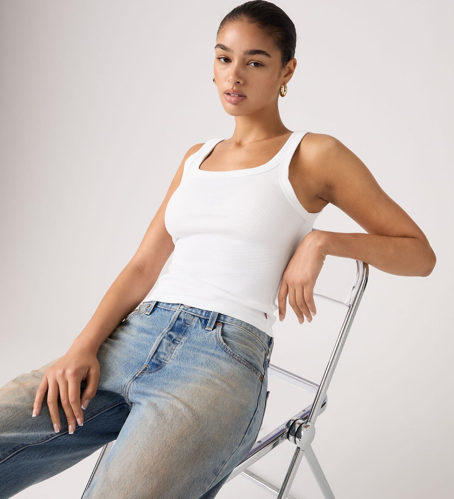 Main 1 - Levi's® Women's Essential Ribbed Tank - 005IN0000