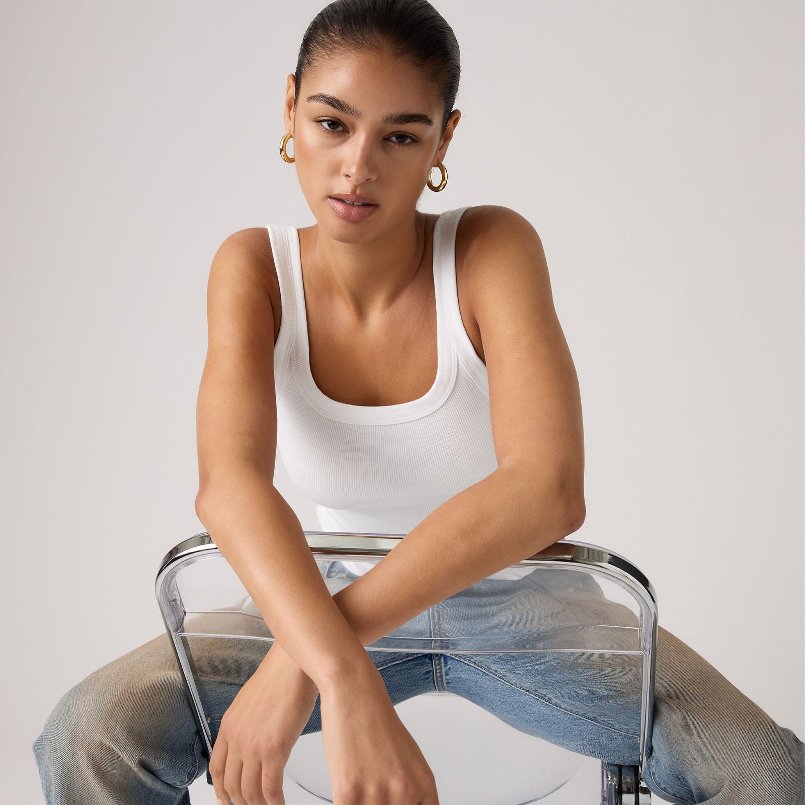 Main 4 - Levi's® Women's Essential Ribbed Tank - 005IN0000