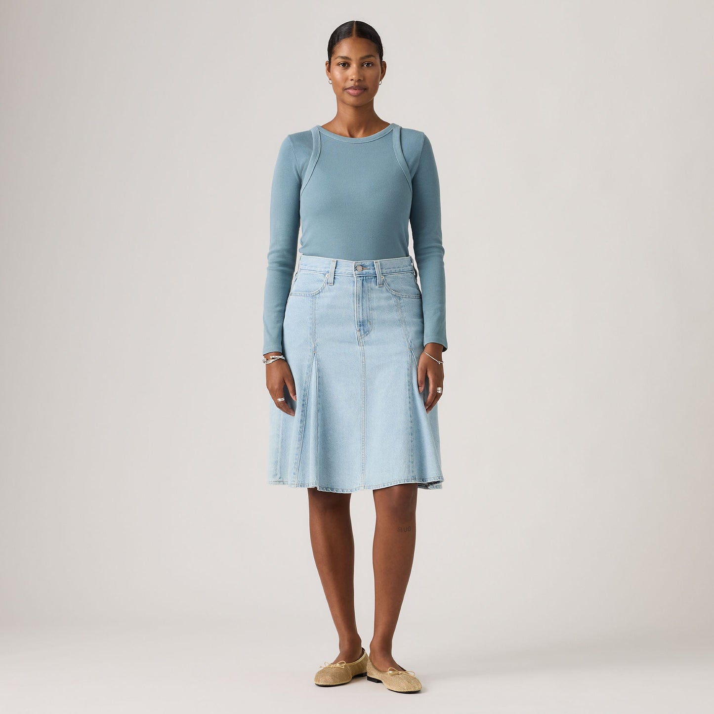 Levi's® Women's Godet Knee-Length Skirt