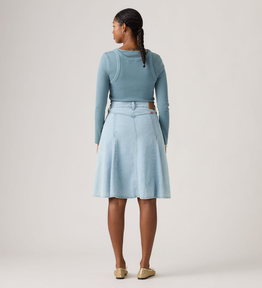 Main 2 - Levi's® Women's Godet Knee-Length Skirt - 005N80003