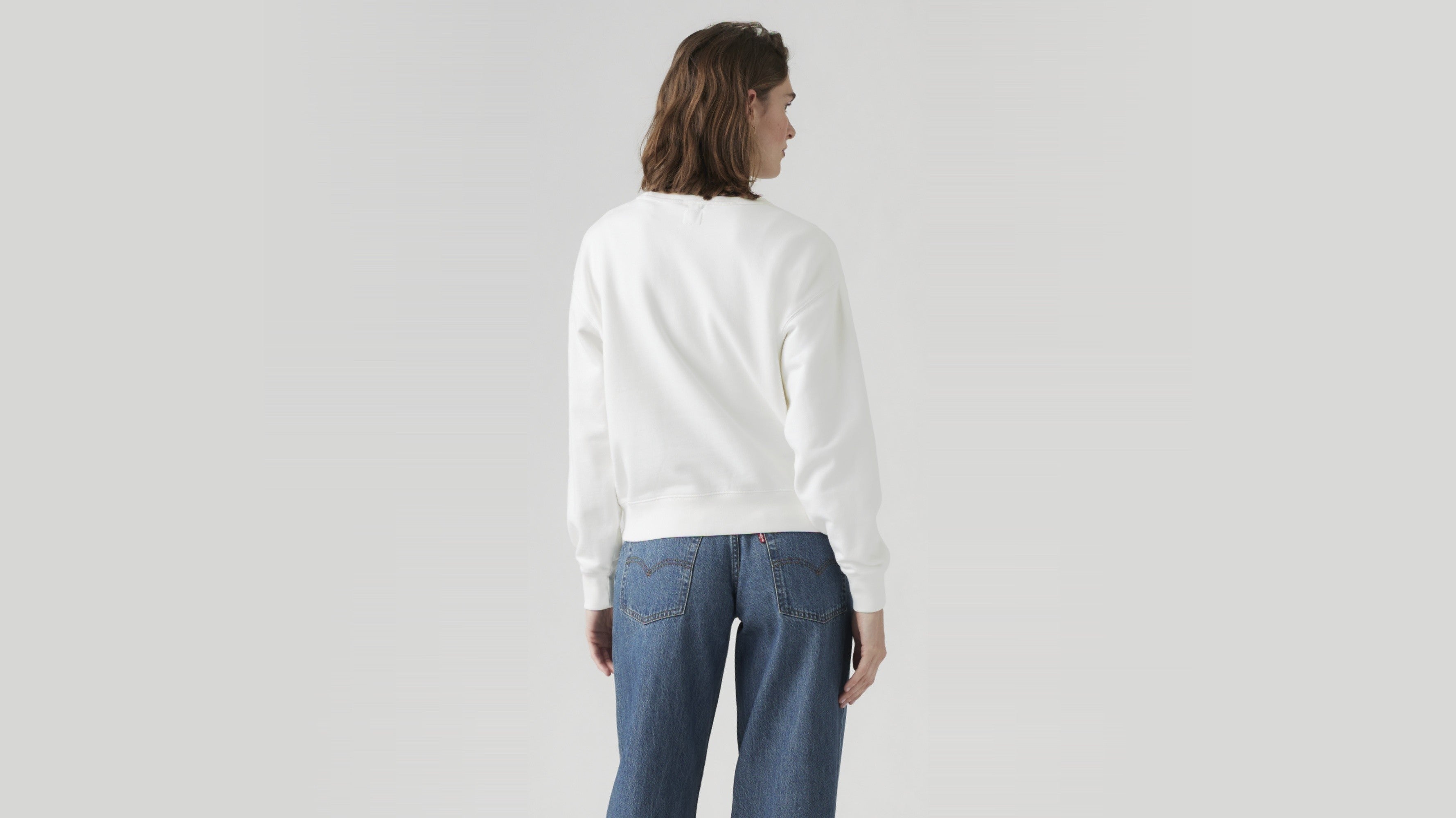 White levi's sweatshirt womens cheap
