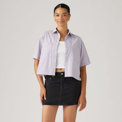 Thumbnail 3 - Levi's® Women's Harlie Short-Sleeve Cropped Shirt - 003QI0008