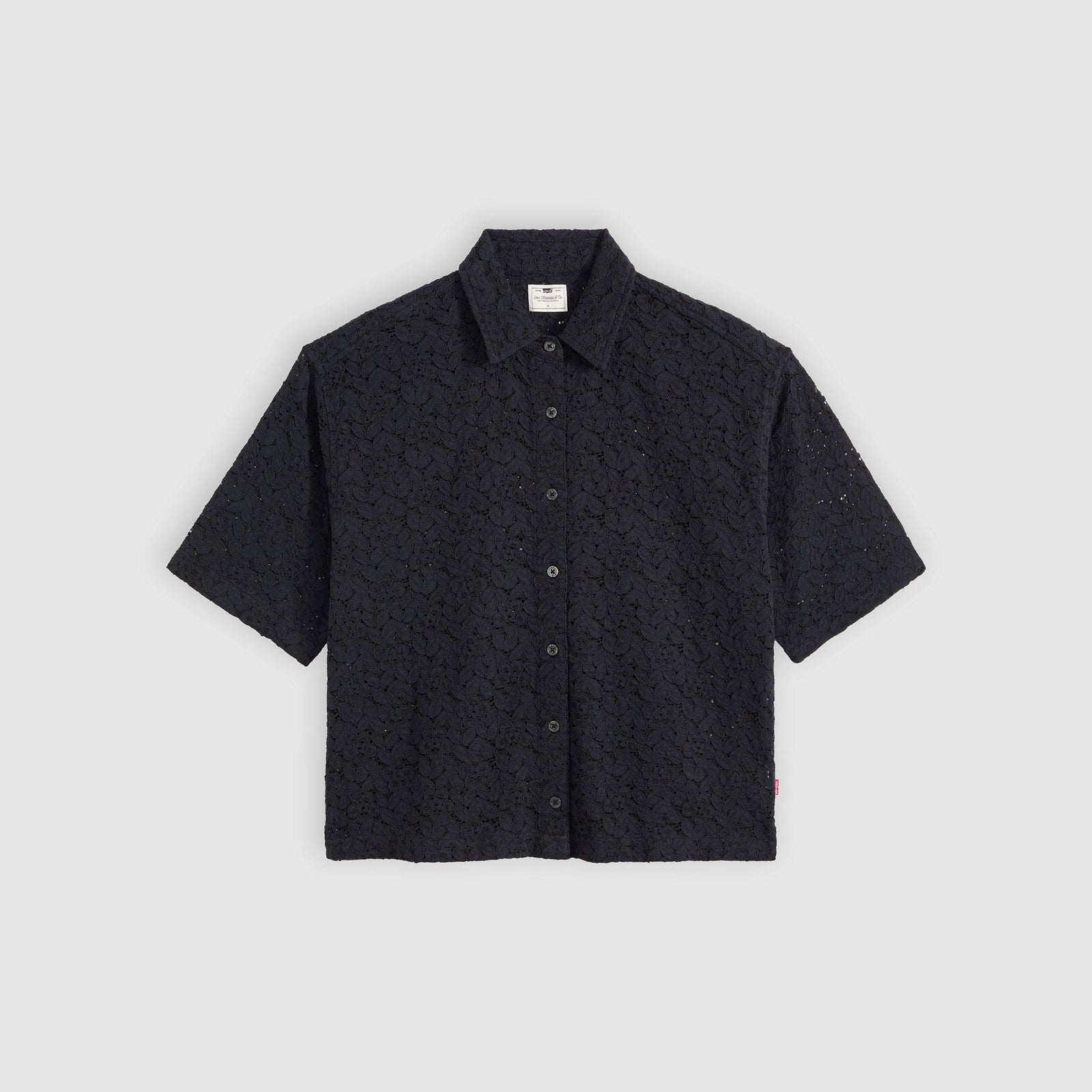 Main 5 - Levi's® Women's Harlie Short-Sleeve Lace Shirt - 007XJ0005