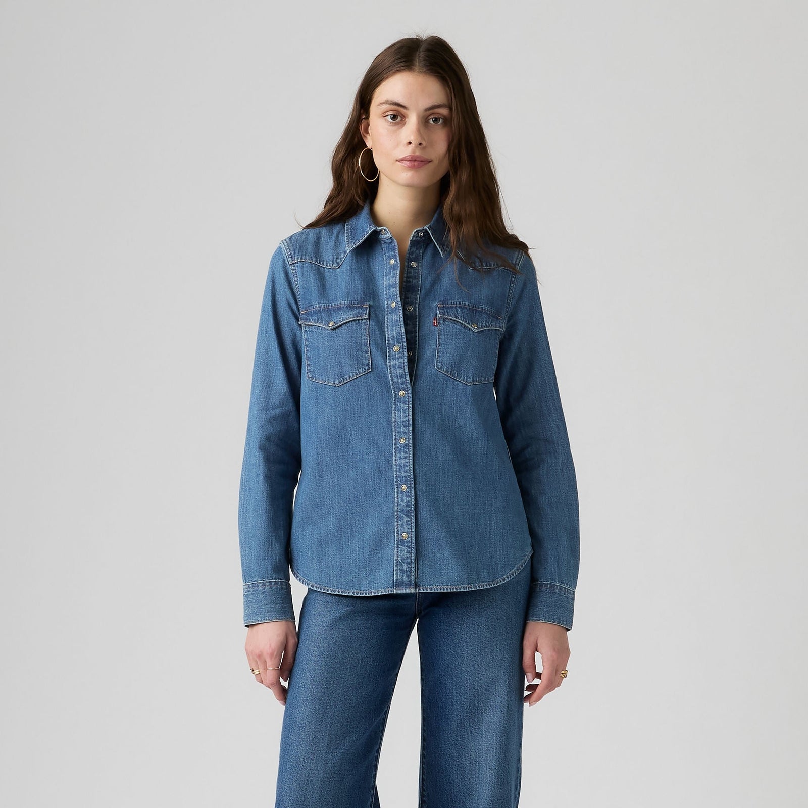 Main 3 - Levi's® Women's Heritage Western Denim Shirt - 007WT0000