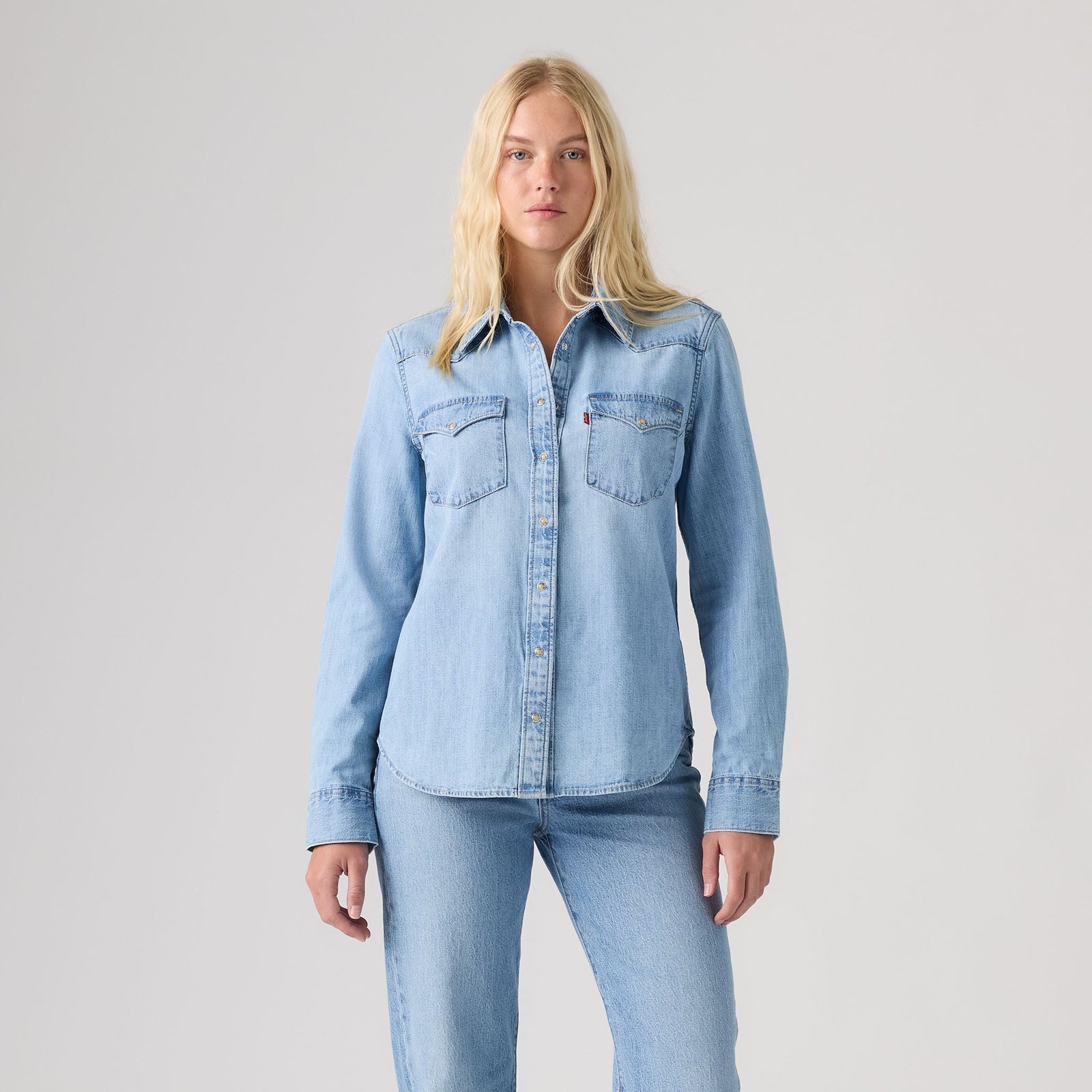 Main 3 - Levi's® Women's Heritage Western Denim Shirt - 007WT0005