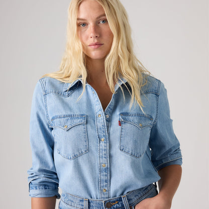 Thumbnail 4 - Levi's® Women's Heritage Western Denim Shirt - 007WT0005