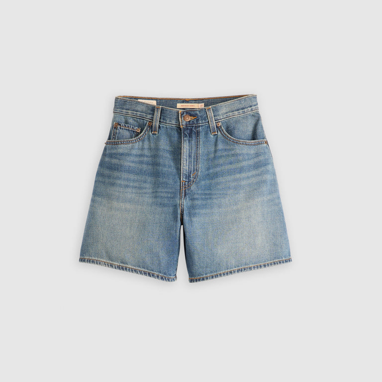 Levi's® Women's High-Rise Baggy Shorts In Med Indigo Worn In