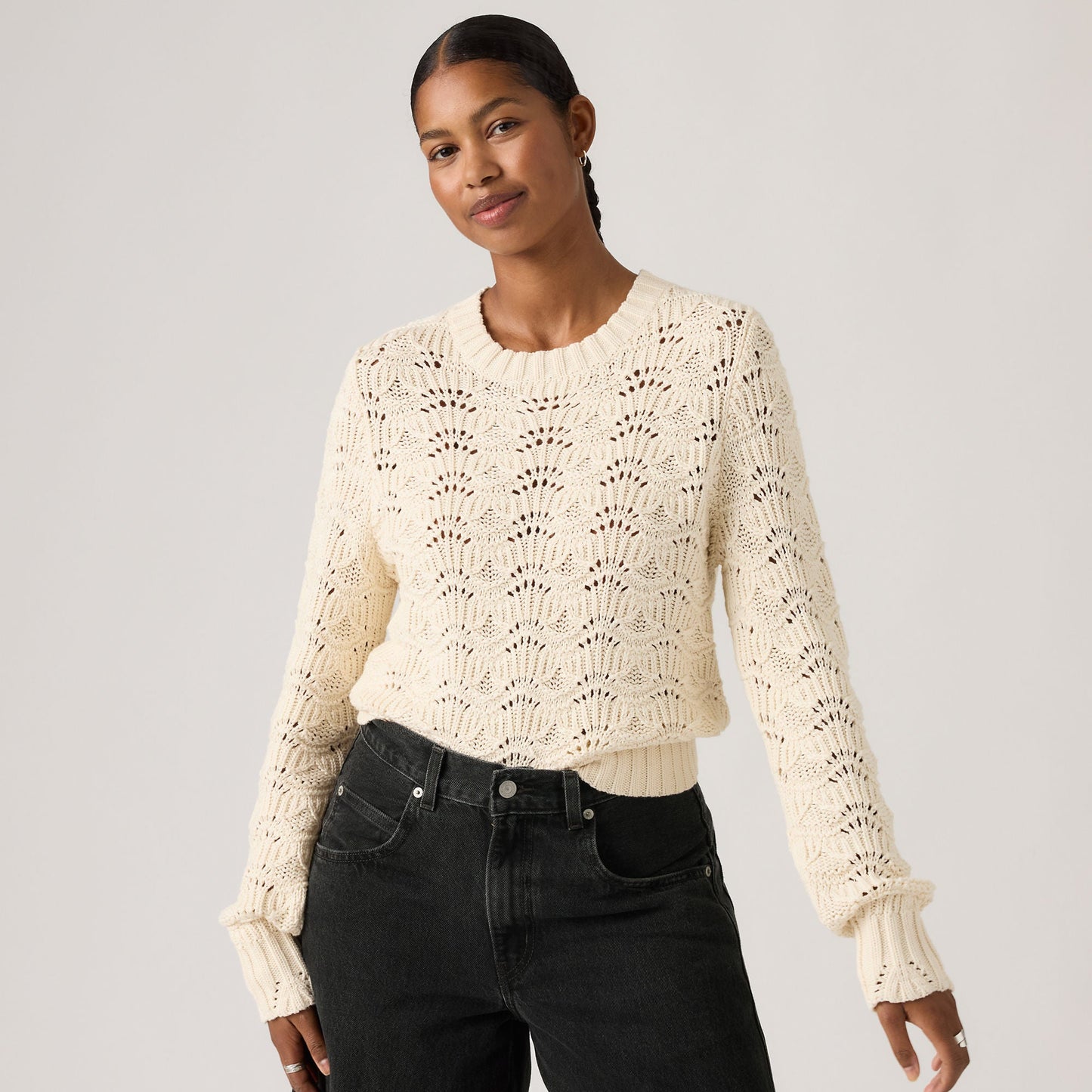 Levi's® Women's Hope Long-Sleeve Crochet Pullover
