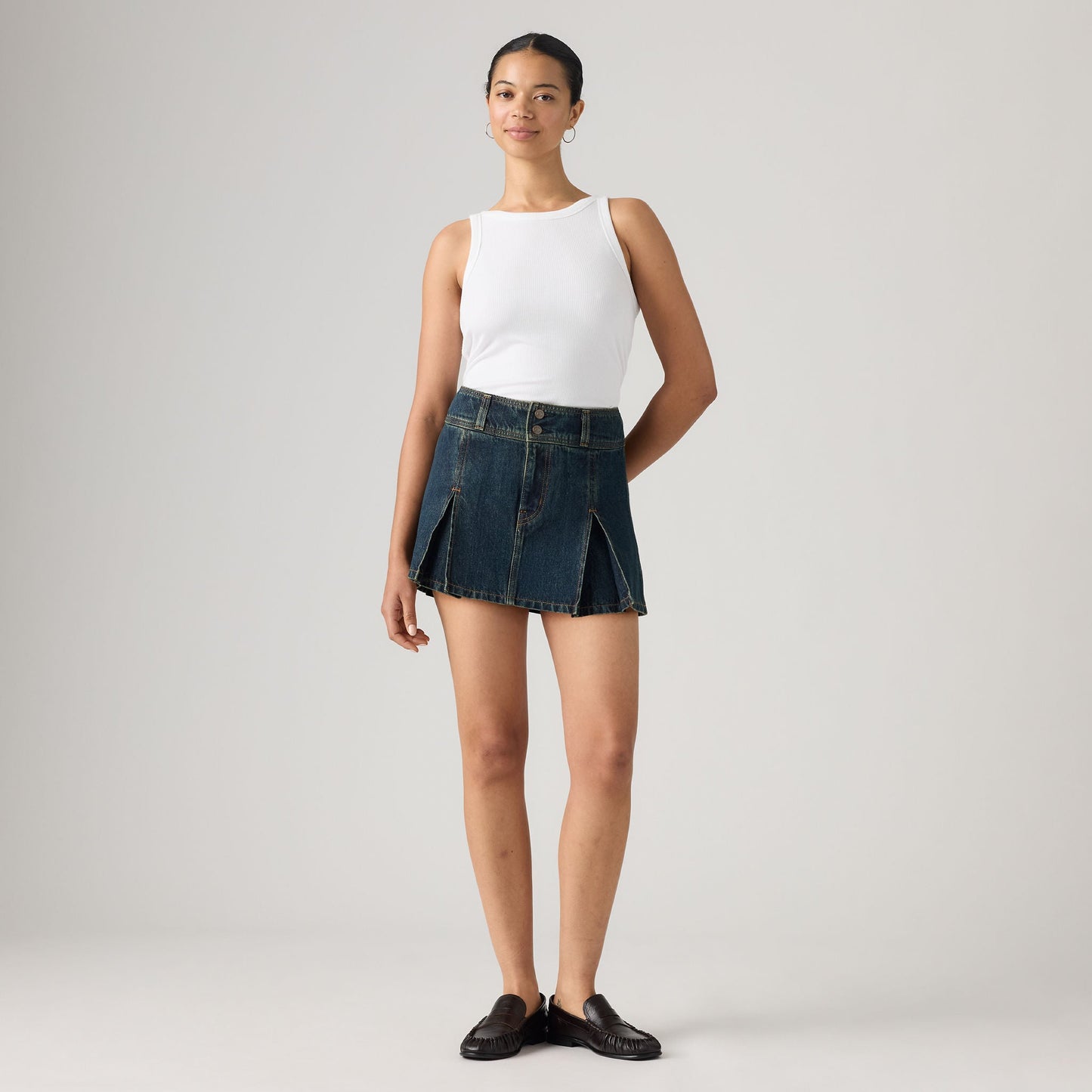 Levi's® Women's Inverted Pleat Mini Skirt