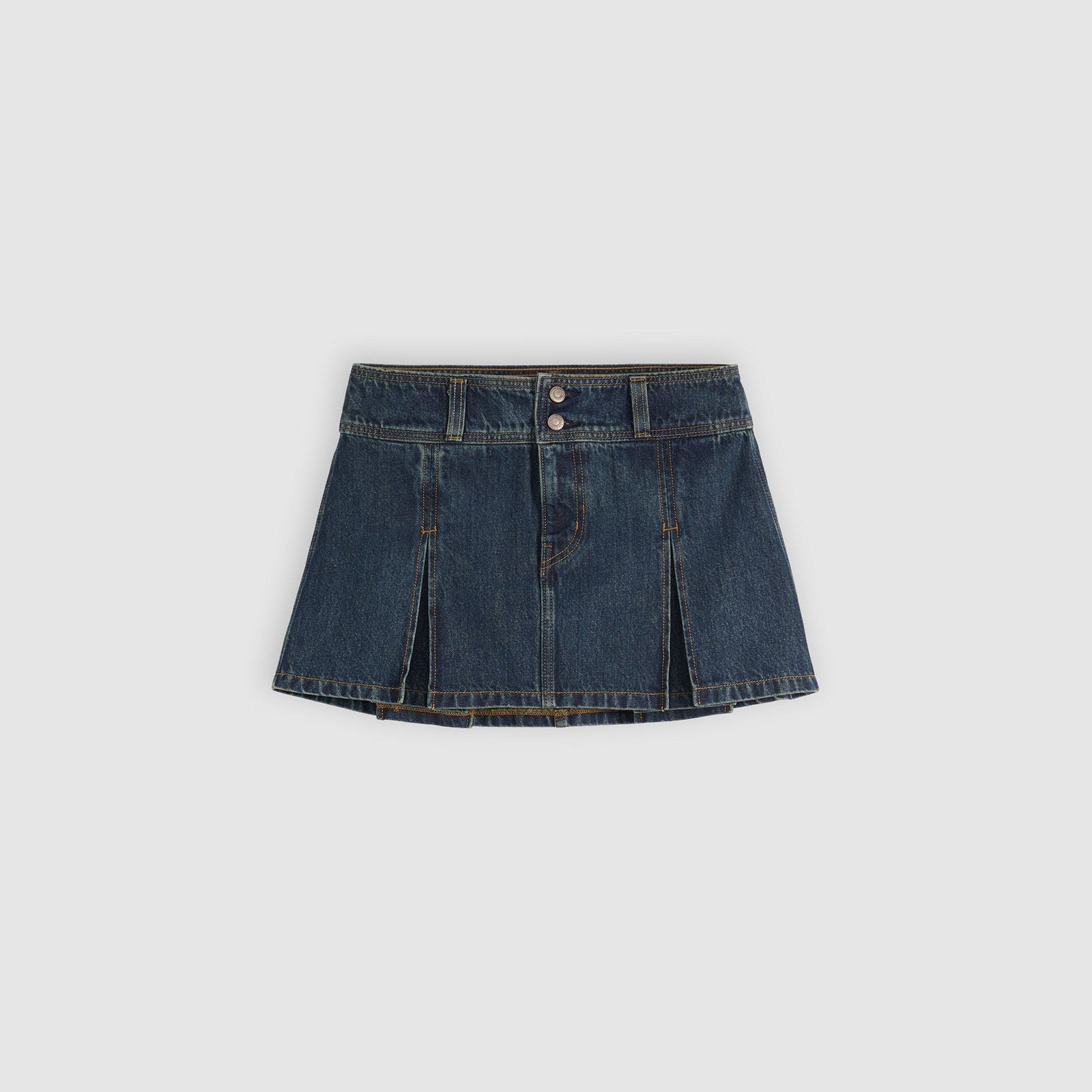 Main 6 - Levi's® Women's Inverted Pleat Mini Skirt - 0089S0004