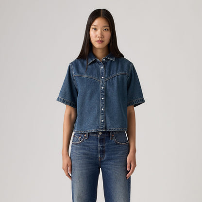 Thumbnail 1 - Levi's® Women's Logan Short-Sleeve Denim Shirt - 005CR0003