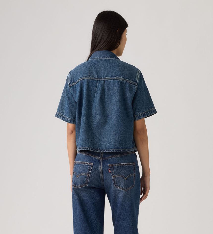 Main 2 - Levi's® Women's Logan Short-Sleeve Denim Shirt - 005CR0003