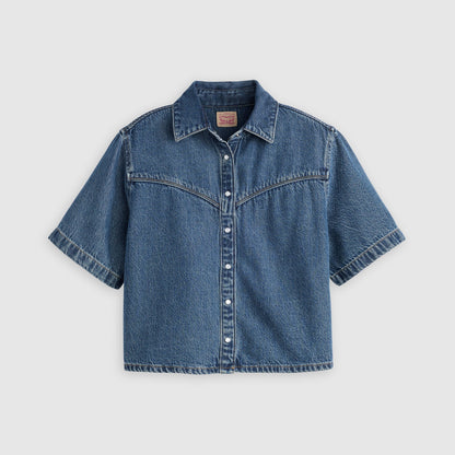 Thumbnail 5 - Levi's® Women's Logan Short-Sleeve Denim Shirt - 005CR0003