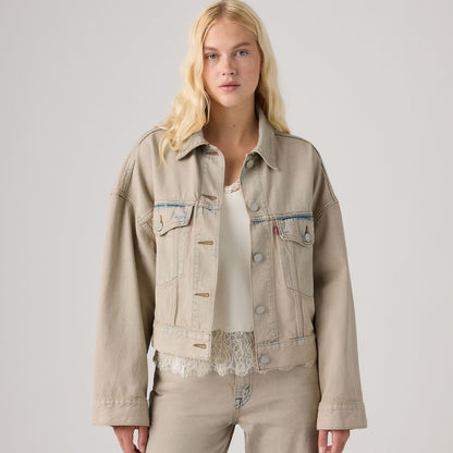 Thumbnail 1 - Levi's® Women's Loose Crop Trucker Jacket - 0089L0001