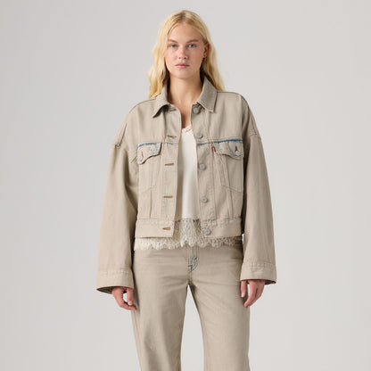 Thumbnail 3 - Levi's® Women's Loose Crop Trucker Jacket - 0089L0001