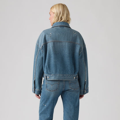 Thumbnail 2 - Levi's® Women's Loose Crop Trucker Jacket - 0089L0003