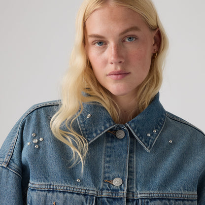 Thumbnail 4 - Levi's® Women's Loose Crop Trucker Jacket - 0089L0003