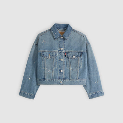 Thumbnail 5 - Levi's® Women's Loose Crop Trucker Jacket - 0089L0003