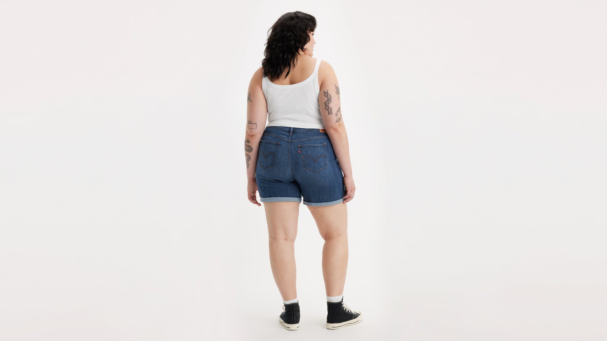 Levi's® Women's Mid-Length Shorts (Plus Size)