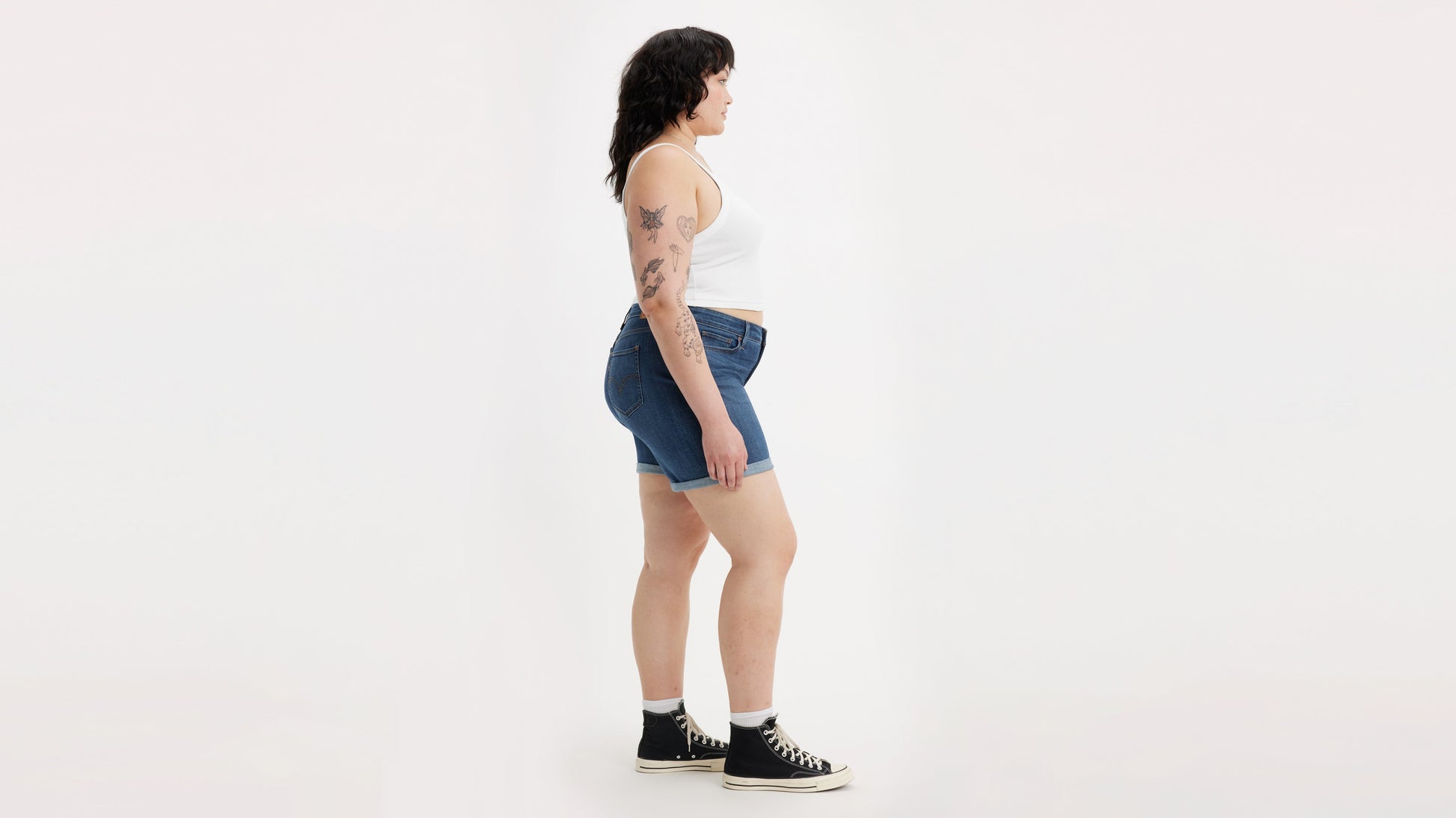 Levi's® Women's Mid-Length Shorts (Plus Size)