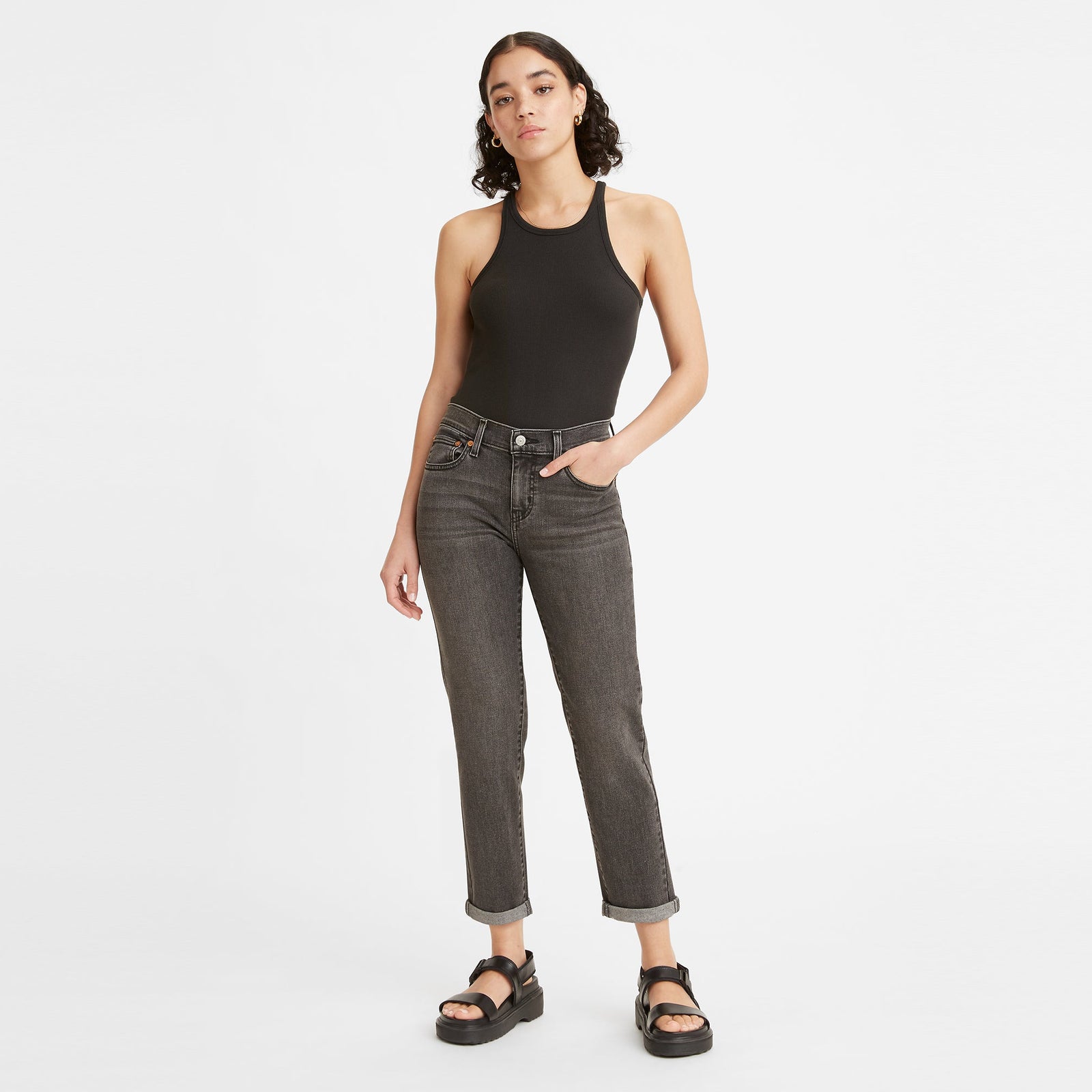 Main 2 - Levi's® Women's Mid-Rise Boyfriend Jeans SCL - 