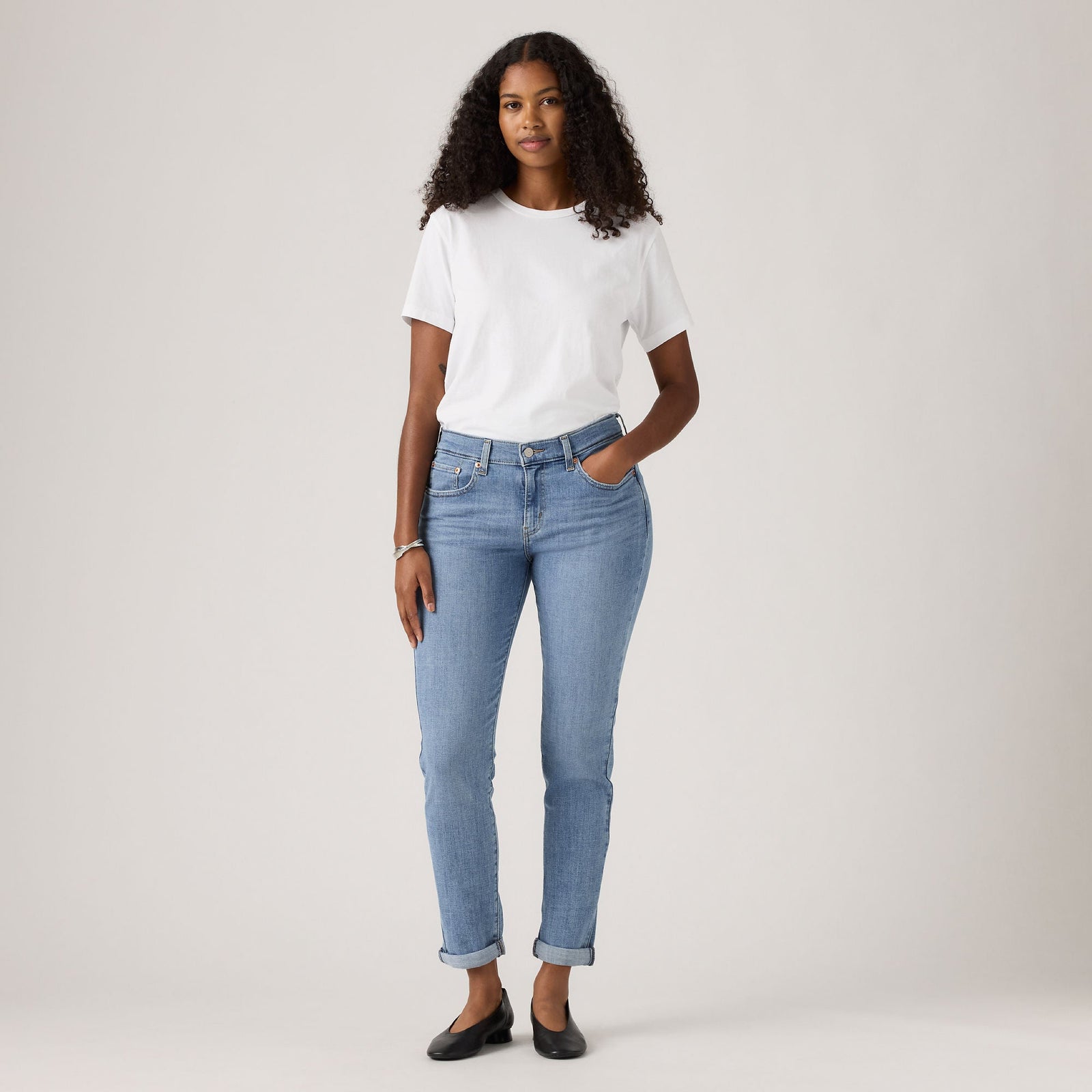 Main 1 - Levi's® Women's Mid-Rise Boyfriend Jeans SCL - 