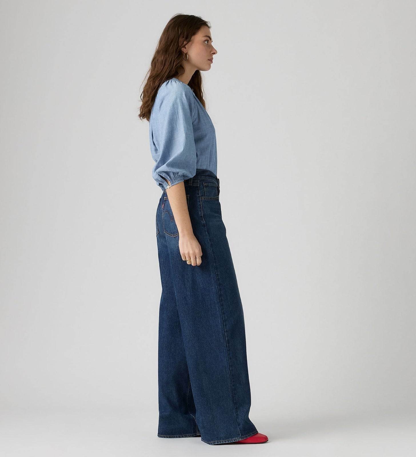 Main 4 - Levi's® Women's Middy Wide-Leg Jeans - 0081Z0001