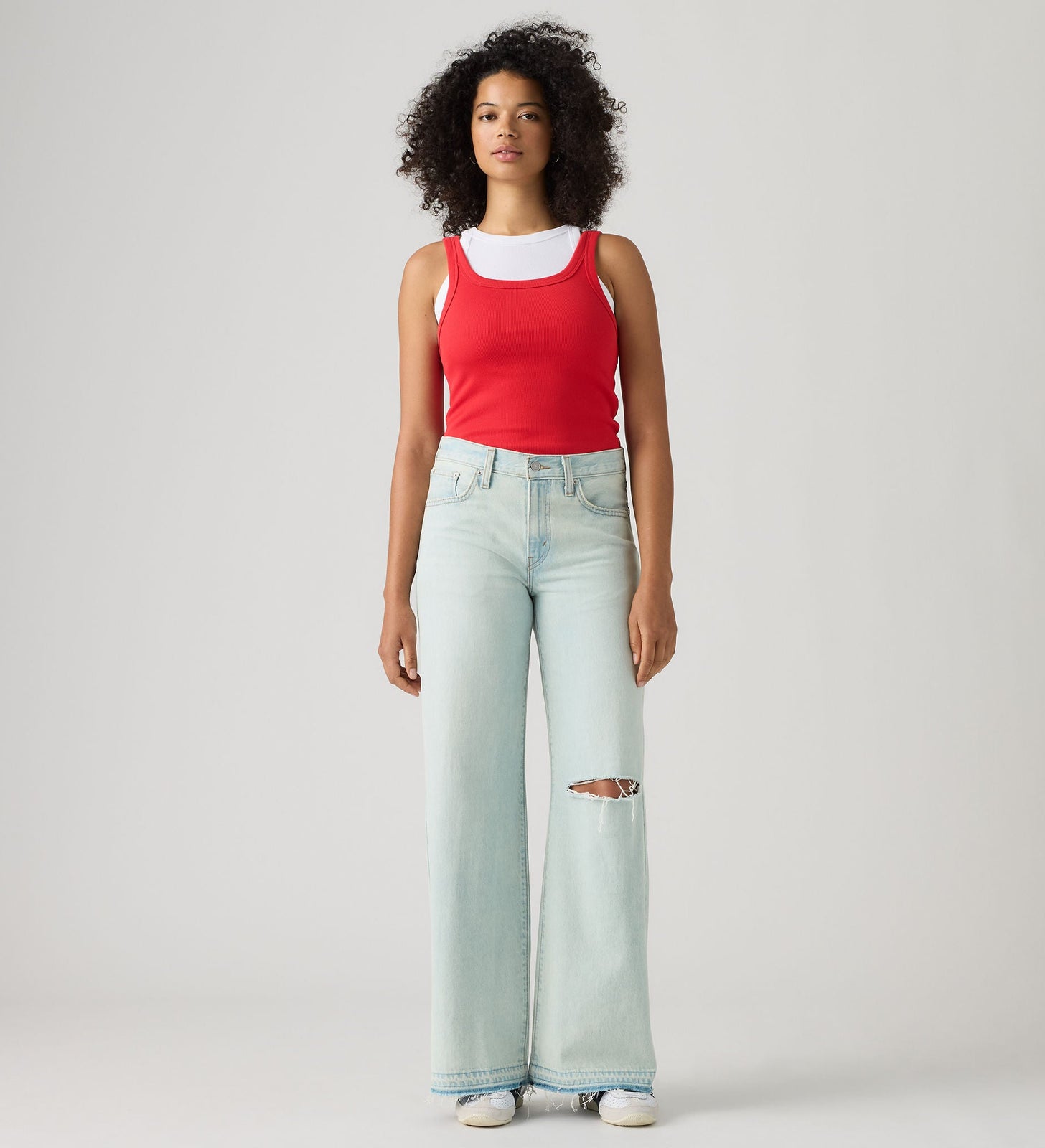 Main 3 - Levi's® Women's Middy Wide-Leg Jeans - 0081Z0009