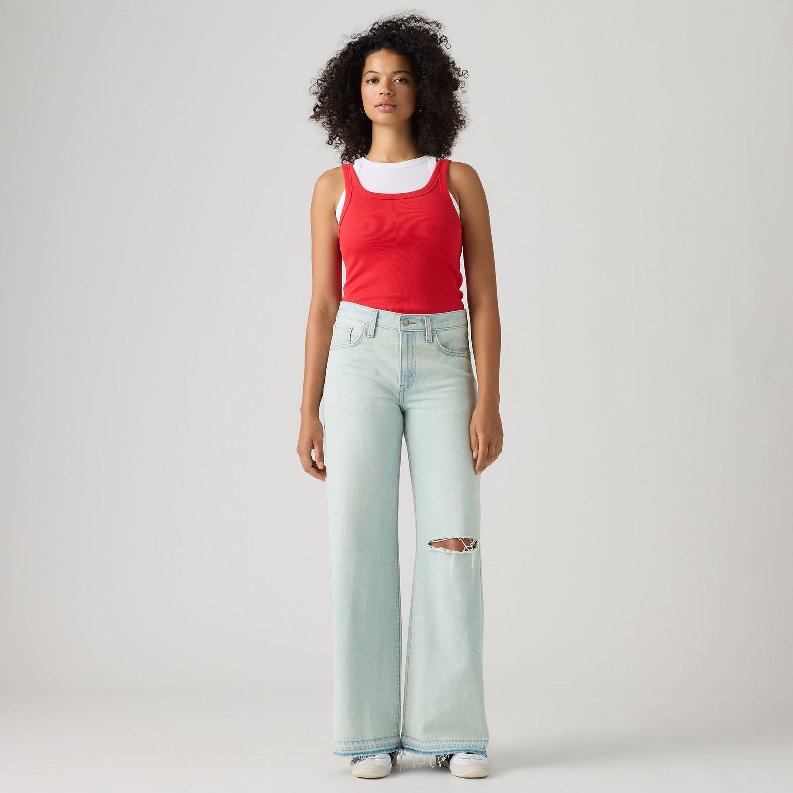 Main 3 - Levi's® Women's Middy Wide-Leg Jeans - 0081Z0009