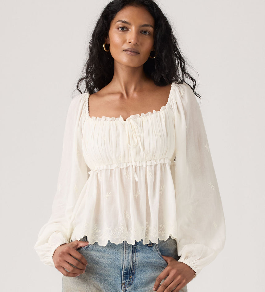 Main 3 - Levi's® Women's Ottie Long-Sleeve Blouse - 005ZT0002