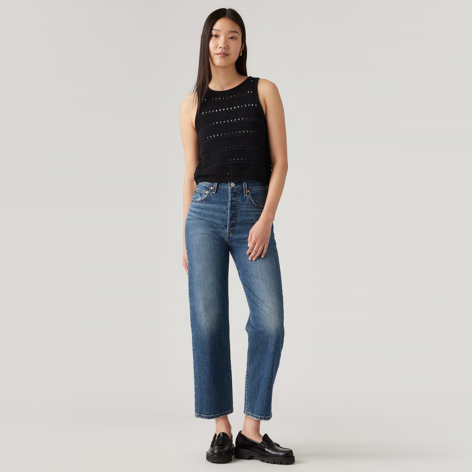 Main 4 - Levi's® Women's Ribcage Straight Ankle Jeans SCL - 