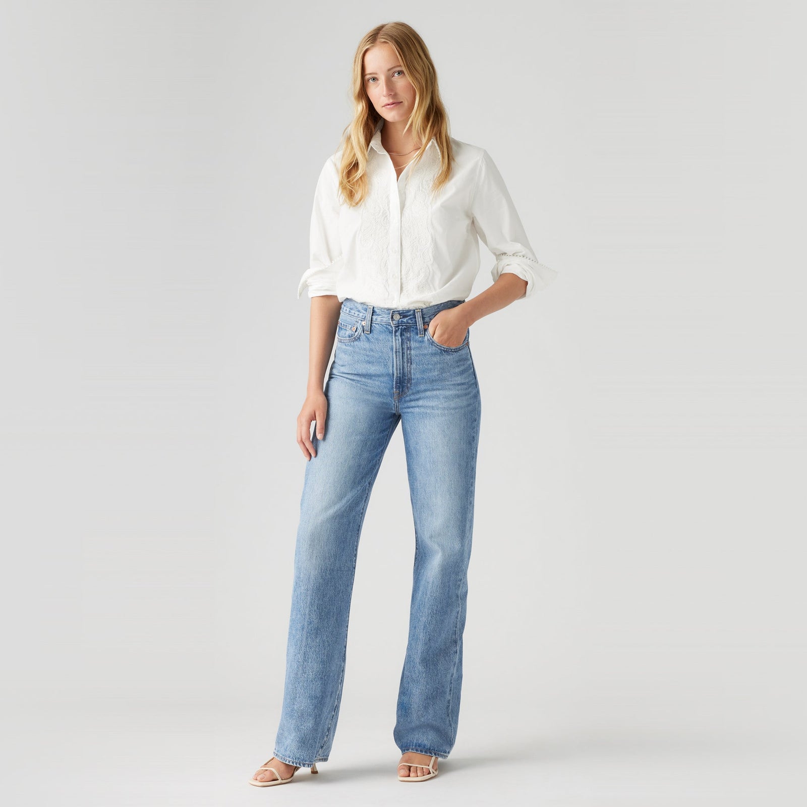 Main 1 - Levi's® Women's Ribcage Wide Leg Jeans - A60810020