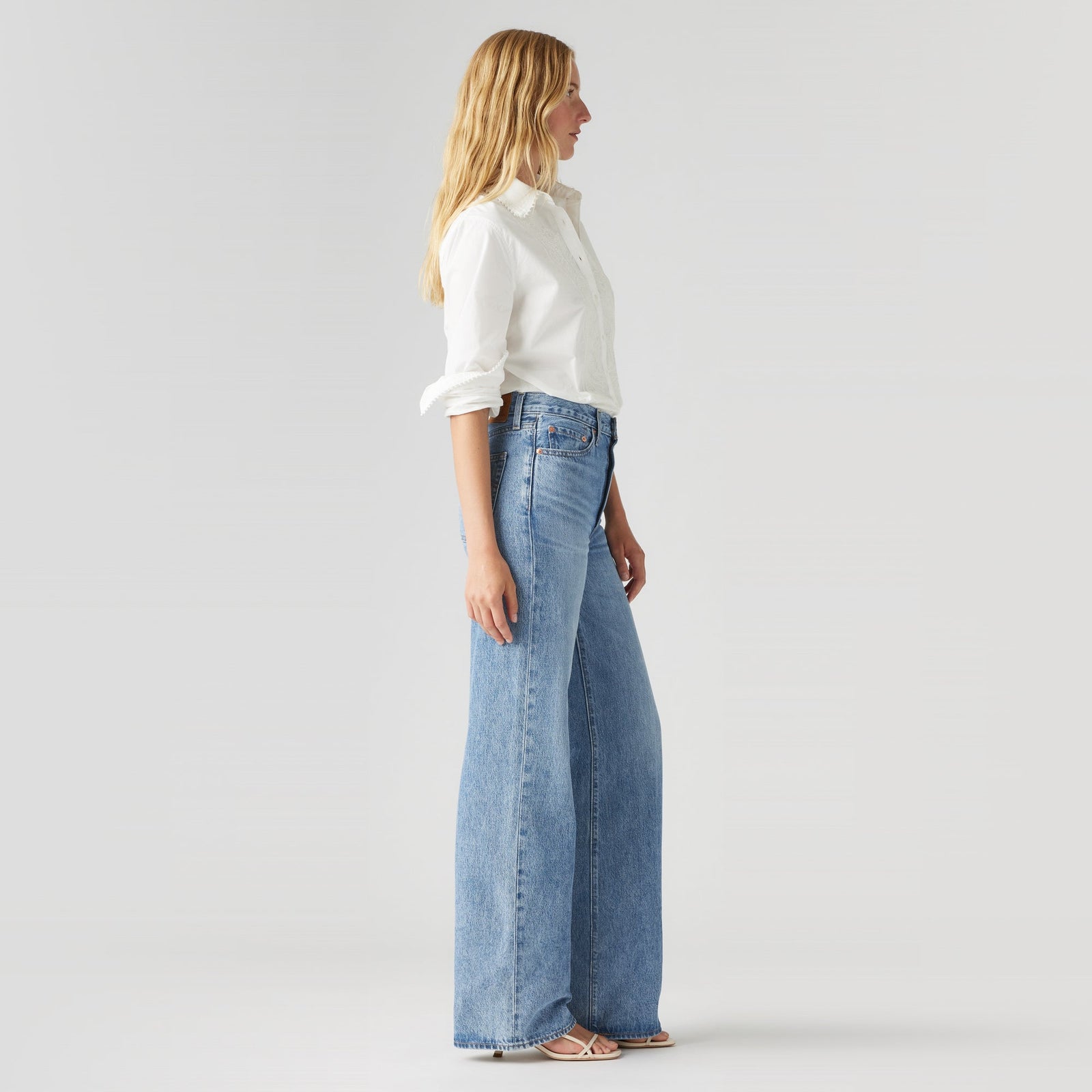 Main 3 - Levi's® Women's Ribcage Wide Leg Jeans - A60810020