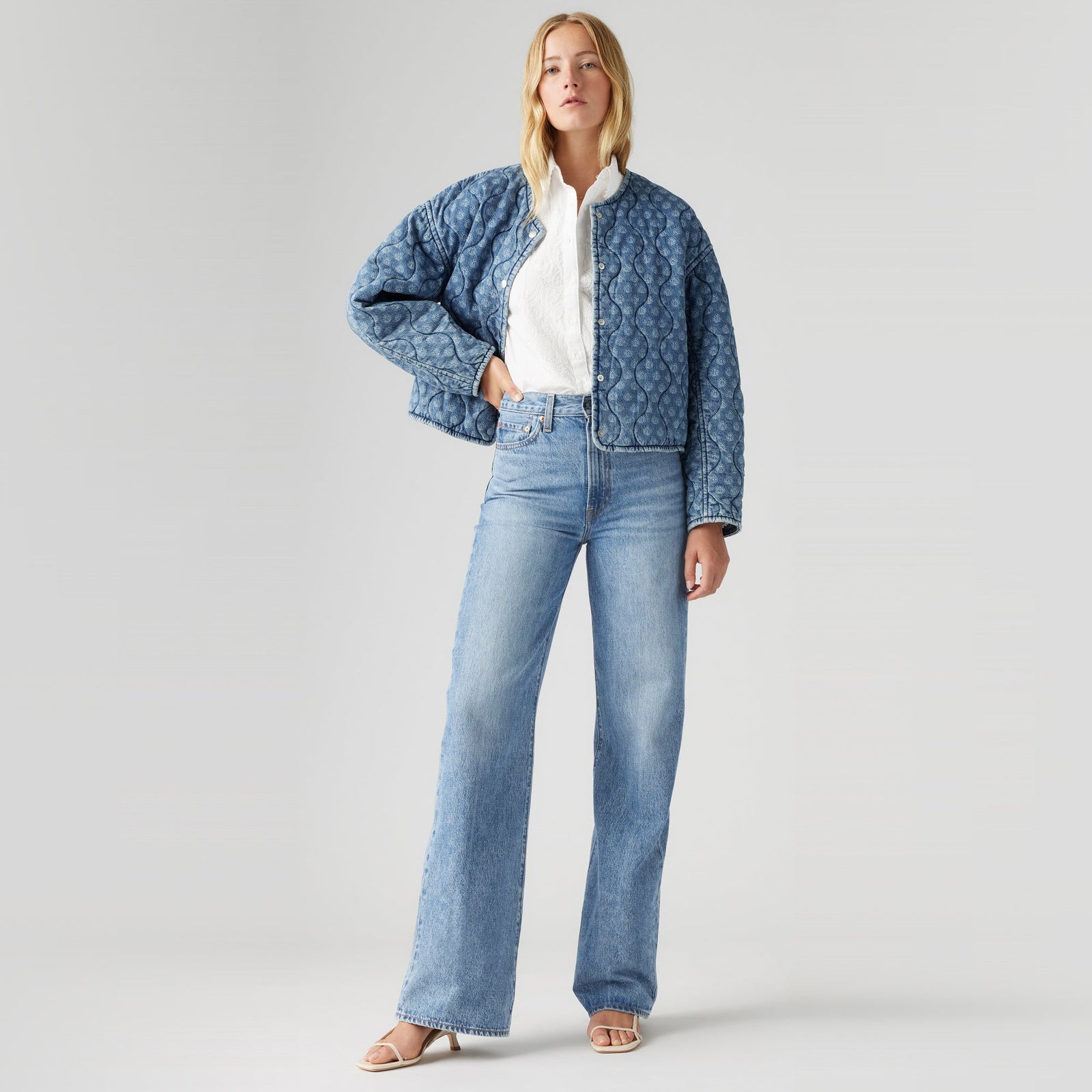 Main 4 - Levi's® Women's Ribcage Wide Leg Jeans - A60810020